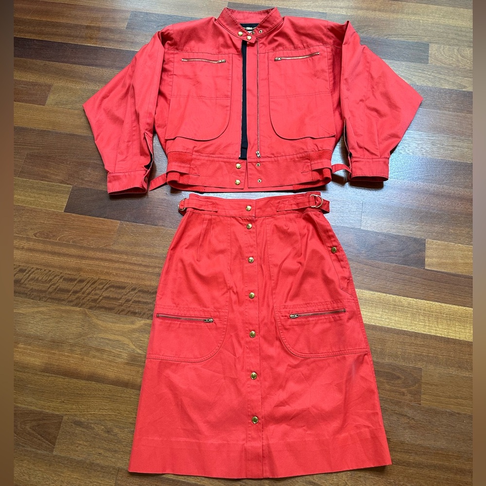Vintage 1980's Jacket/Skirt Set (Made in Germany) - SEE VIDEO! - Picture 1 of 12